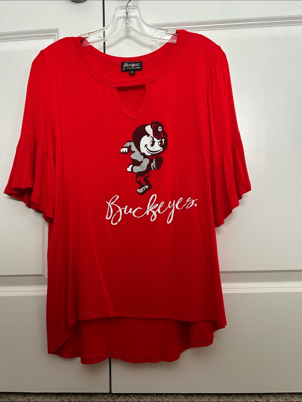 Gameday Couture Brutus Byckeyes Red Woman’s Short Sleeve top, M